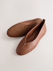 kamelyo - Forever Comfort® Leather Comfort Ballet Shoes - Larawan 4 ng 6