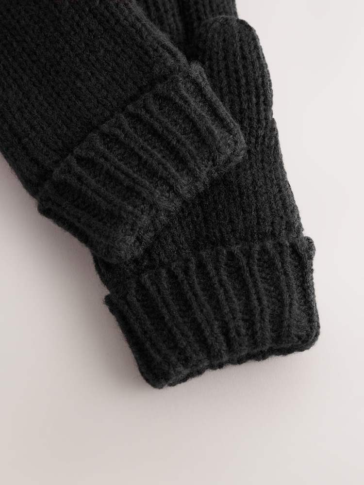 Black Knitted Gloves (3-16yrs) - Image 3 of 3