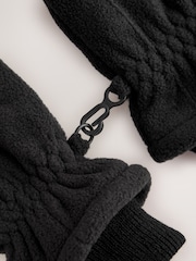 Black Fleece Gloves (3-16yrs) - Image 3 of 3
