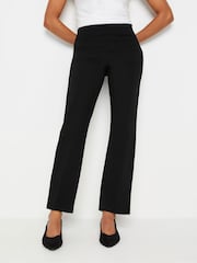 M&Co Black Straight Leg Bengaline Trousers - Image 1 of 5