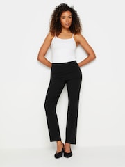 M&Co Black Straight Leg Bengaline Trousers - Image 2 of 5