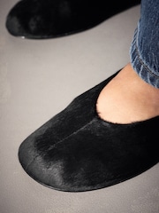 Czarny - Forever Comfort® Swung Toe Ballet Flats - Obraz 5 z 9