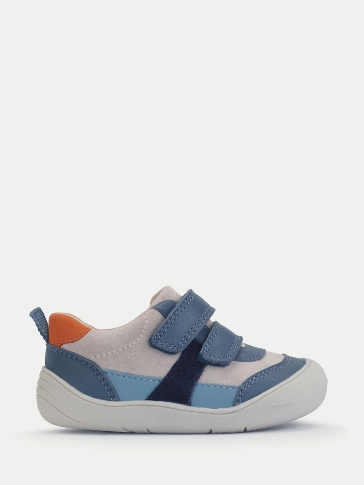 Start Rite Duel Sporty Look レザー＆ヌバック スニーカー スタイル ファーストシューズ - 画像 1 / 7