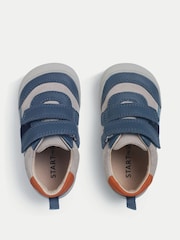 Start Rite Duel Sporty Look レザー＆ヌバック スニーカー スタイル ファーストシューズ - 画像 2 / 7