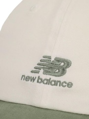 New Balance Cream 6 Panel Flying NB Stacked Logo Hat - Image 3 of 3