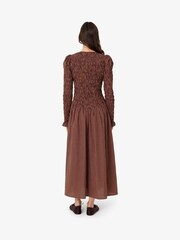 Amy Lynn Cara Smocked Cotton Midiaxi Dress in Multi Gingham Check - Imagen 11 de 12