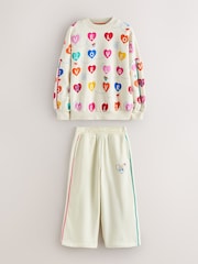 Rainbow Love Print - حزمة من 2 قطعة تتألف من سترة وبنطلونات رياضية من Little Bird - صورة 8 من 13