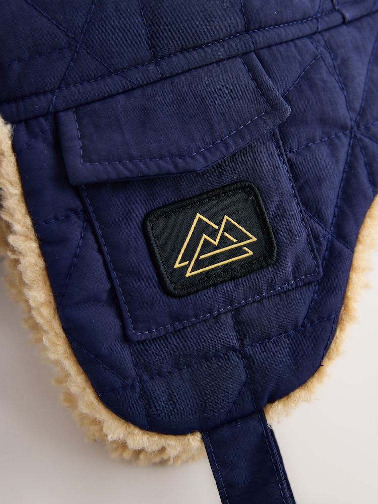 Navy Corduroy Trapper Hat (1-16yrs) - Image 2 of 3