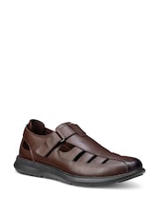 Hotter Brown Wide Fit Marlin Touch-Fastening Shoes - Image 2 of 4