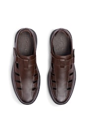 Hotter Brown Wide Fit Marlin Touch-Fastening Shoes - Image 4 of 4