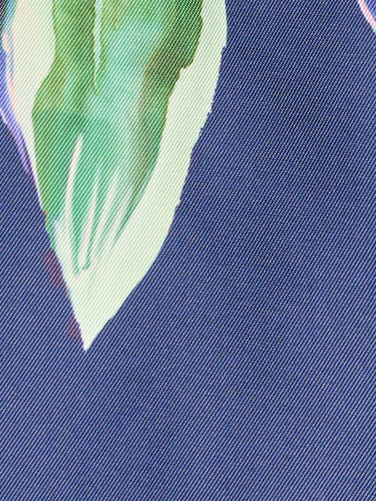 Adrianna Papell Blue Floral Mikado Gown - Image 6 of 6 Adrianna Papell Blue Floral Mikado Gown - Image 6 of 6