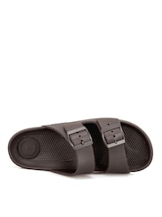 Totes Brown Solbounce Adjustable Double Buckle Slides - Image 4 of 5