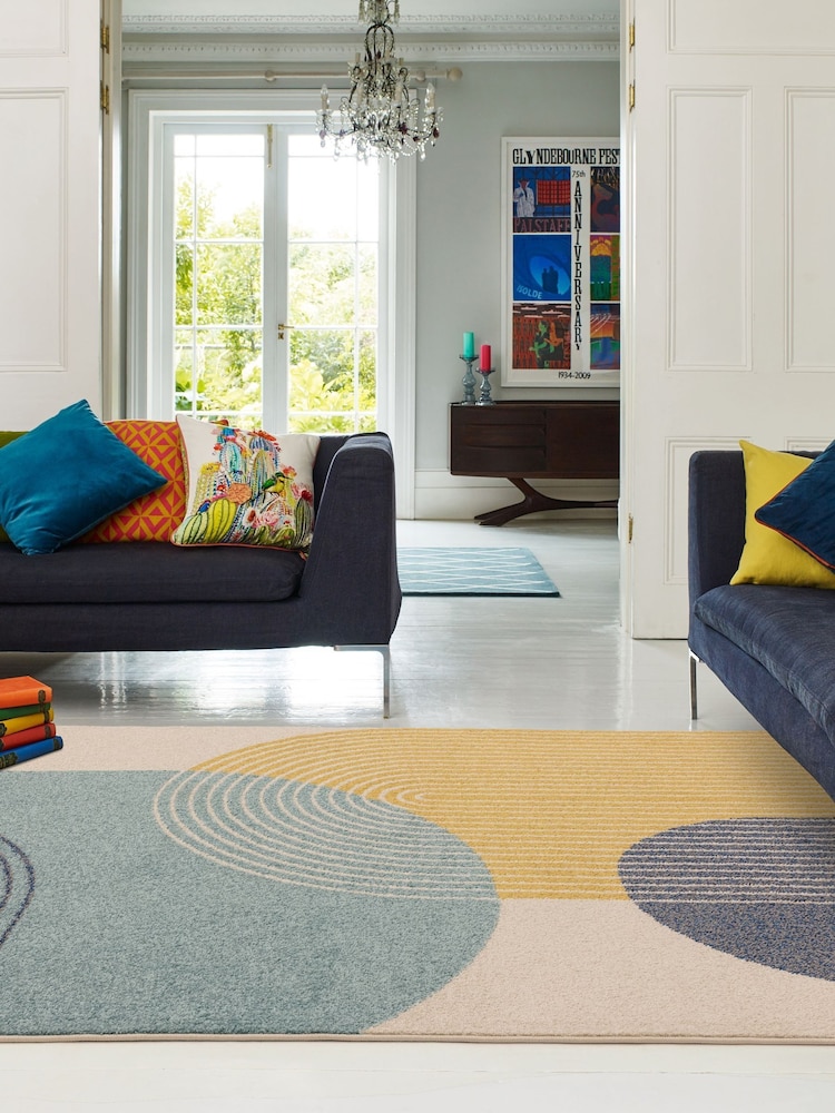 Asiatic Rugs Blue Muse Retro Rug - Image 1 of 6