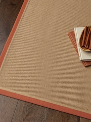 Asiatic Rugs Rust Linen Bordo Boucle Rug - Image 2 of 6