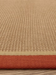 Asiatic Rugs Rust Linen Bordo Boucle Rug - Image 3 of 6