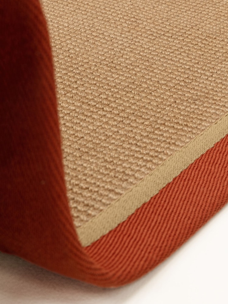 Asiatic Rugs Rust Linen Bordo Boucle Rug - Image 7 of 7