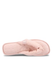 Totes Pink Isotoner Woven Toe Post Slippers - Image 3 of 4