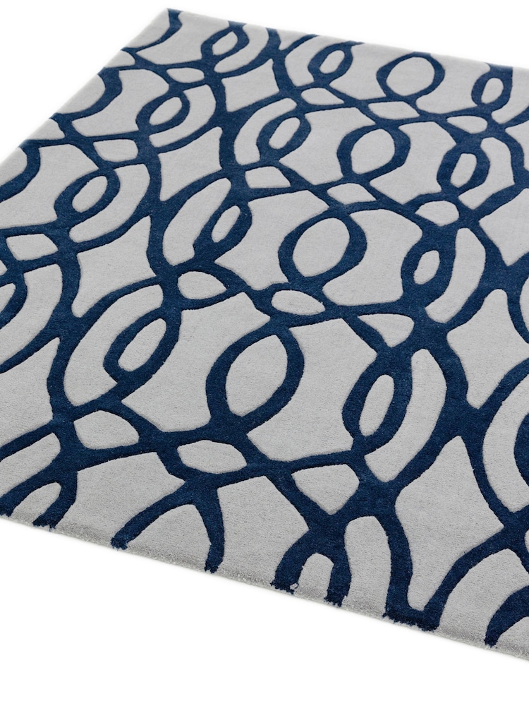 Asiatic Rugs Blue Matrix Wire Rug - Image 4 of 4