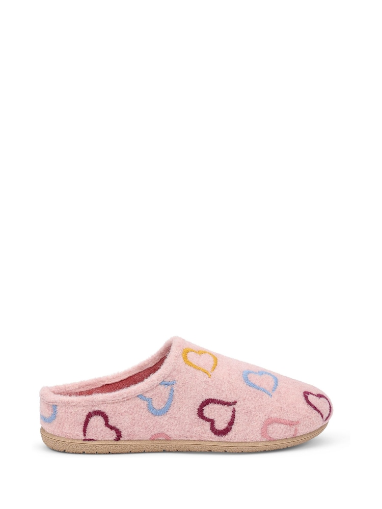 Hotter Pink Standard Fit Season Slip-On Slippers - Image 1 of 3