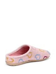 Hotter Pink Standard Fit Season Slip-On Slippers - Image 3 of 3
