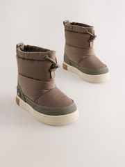 Neutral Bear Pull On Quilted Snow Boots - Image 1 of 5