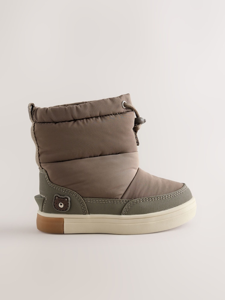 Neutral Bear Pull On Quilted Snow Boots - Image 2 of 5 Neutral Bear Pull On Quilted Snow Boots - Image 2 of 5
