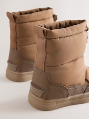 Brown Bear Pull On Quilted Snow Boots - Image 4 of 5