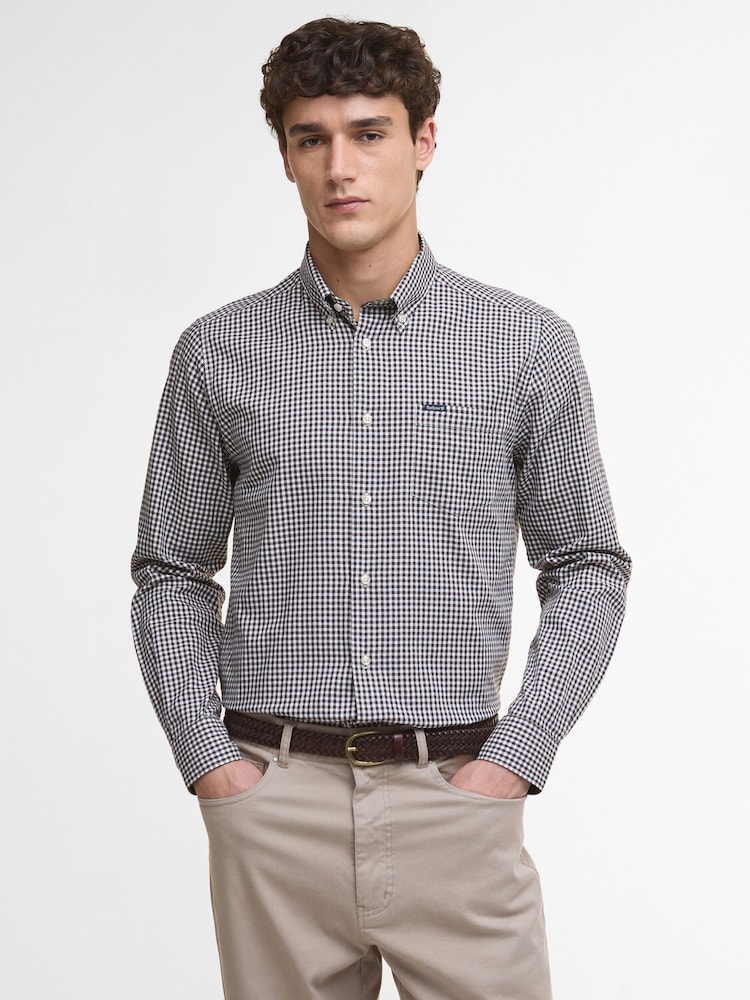 Barbour® Grey Padshaw Gingham Shirt - Image 1 of 4 Barbour® Grey Padshaw Gingham Shirt - Image 1 of 4