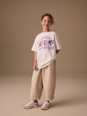 White Huntrix - Tricou cu mânecă scurtă KPOP Demon Hunters (6-16ani) - Imaginea 4 din 4