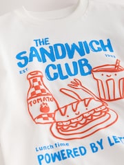 White Sandwich Club - 長袖圖案 T 恤（3 個月–7 歲） - 圖片 8，共 8