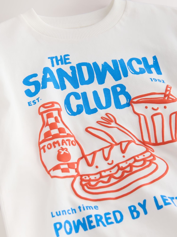 White Sandwich Club - 長袖圖案 T 恤(3 個月–7 歲) - 圖片 8,共 8 White Sandwich Club - 長袖圖案 T 恤(3 個月–7 歲) - 圖片 8,共 8
