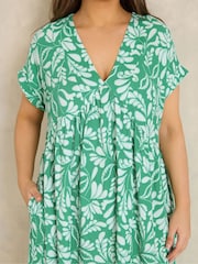 Evans Blue Jersey Crepe Short Dress - Image 4 of 5