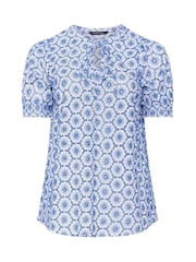 Evans White Broderie Boho Top - Image 2 of 2