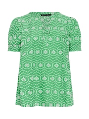 Evans Green Broderie Boho Top - Image 5 of 5