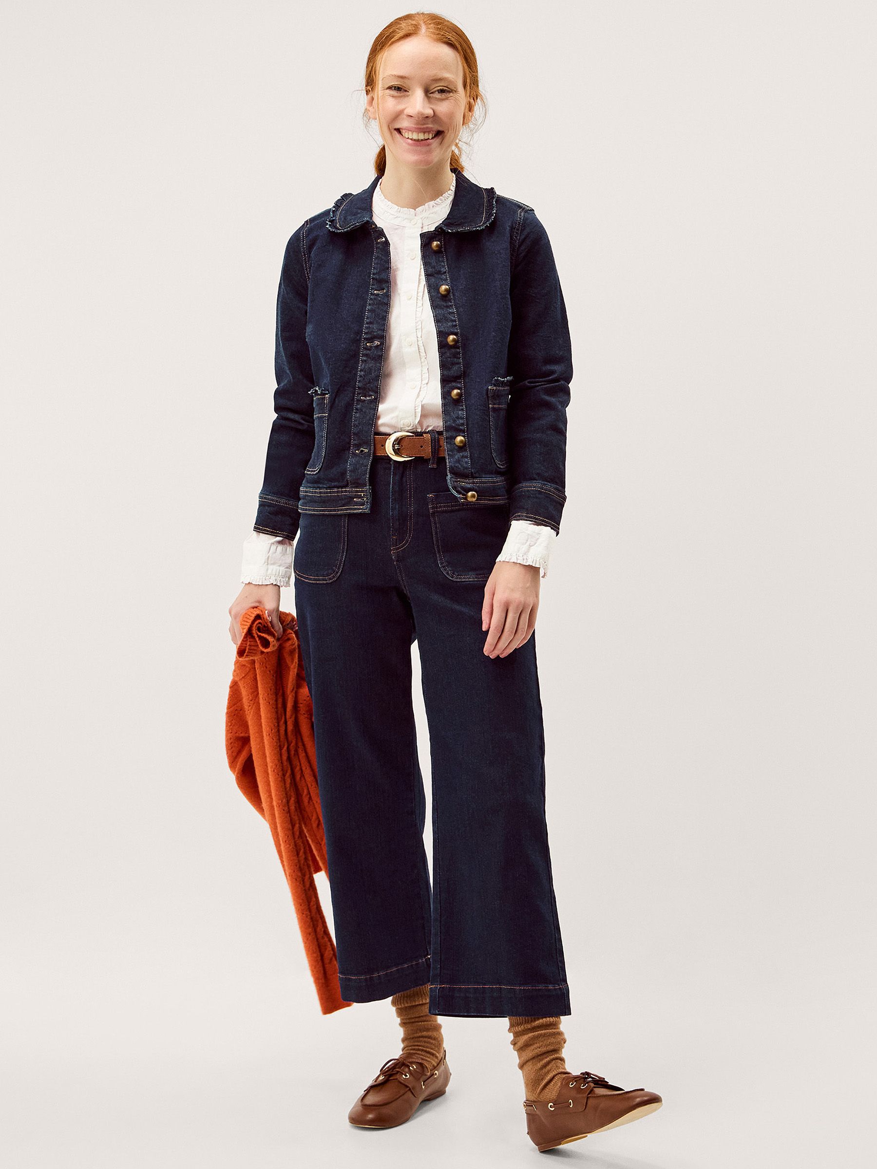 Buy Indigo Blue - Monsoon Sadie Frill Denim Jacket from Next Japan
