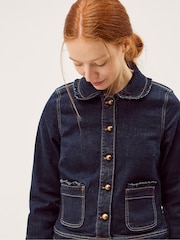 Monsoon Sadie Frill Denim Jacket - Imaginea 4 din 5