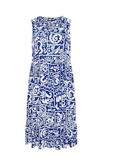 Μπλε - Αμάνικο Boho Φόρεμα Evans - Εικόνα 3 από 3