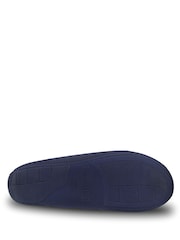 Totes Blue Isotoner Ribbed Moccasin Slippers - Image 4 of 4