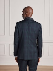 أسود/أخضر - Signature Tailored Fit Marzotto Shawl Tartan Tuxedo Suit Jacket - صورة 4 من 10
