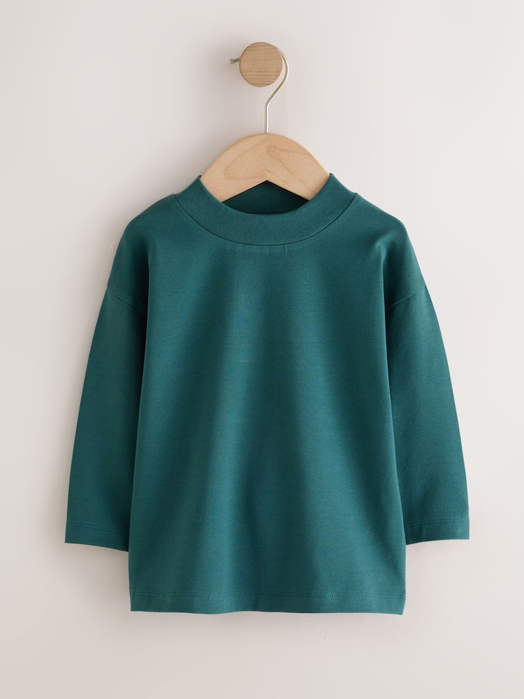 Multi Long Sleeve Turtle Neck T-Shirts 2 Pack (3mths-7yrs) - Image 2 of 6 Multi Long Sleeve Turtle Neck T-Shirts 2 Pack (3mths-7yrs) - Image 2 of 6