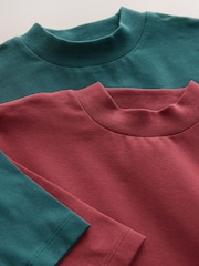 Multi Long Sleeve Turtle Neck T-Shirts 2 Pack (3mths-7yrs) - Image 5 of 6