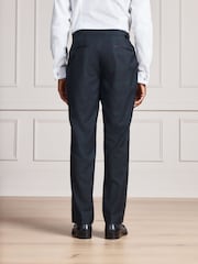 أسود/أخضر - Signature Tailored Fit Marzotto Shawl Lapel Tartan Tuxedo Suit Trousers - صورة 3 من 10