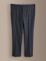أسود/أخضر - Signature Tailored Fit Marzotto Shawl Lapel Tartan Tuxedo Suit Trousers - صورة 6 من 10
