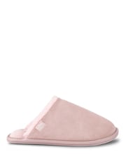Ροζ - Γυναικεία mules Totes Isotoner από γνήσιο σουέτ με υδροαπωθητικότητα - Εικόνα 2 από 4