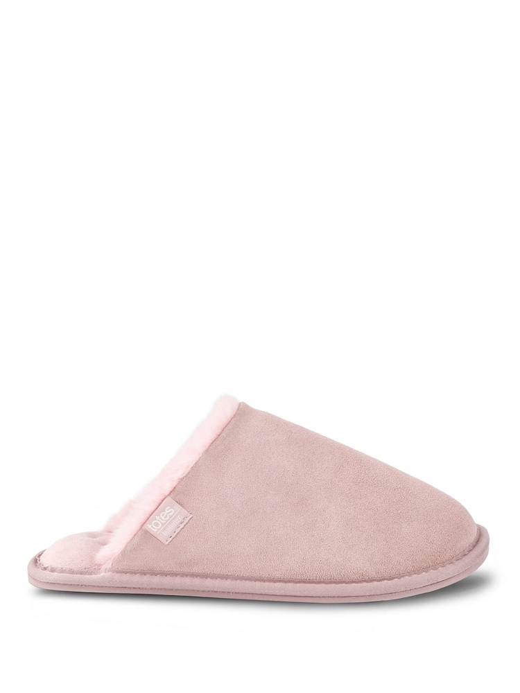 Ροζ - Γυναικεία mules Totes Isotoner από γνήσιο σουέτ με υδροαπωθητικότητα - Εικόνα 2 από 4 Ροζ - Γυναικεία mules Totes Isotoner από γνήσιο σουέτ με υδροαπωθητικότητα - Εικόνα 2 από 4