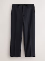 Navy Loose Fit Sparkle Lurex Striped Tuxedo Suit Trousers - Image 6 of 10