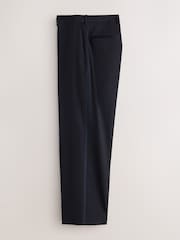 Navy Loose Fit Sparkle Lurex Striped Tuxedo Suit Trousers - Image 7 of 10