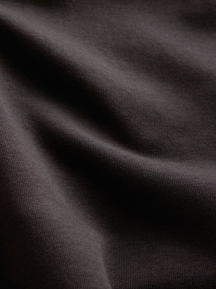 The Set Side Stripe Zip Neck and Wide Leg Joggers Set Chocolate Brown - Image 10 of 10