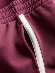 The Set 2 Pack Side Stripe Crew Neck and Wide Leg Joggers Set Red/Blue - Image 8 of 9