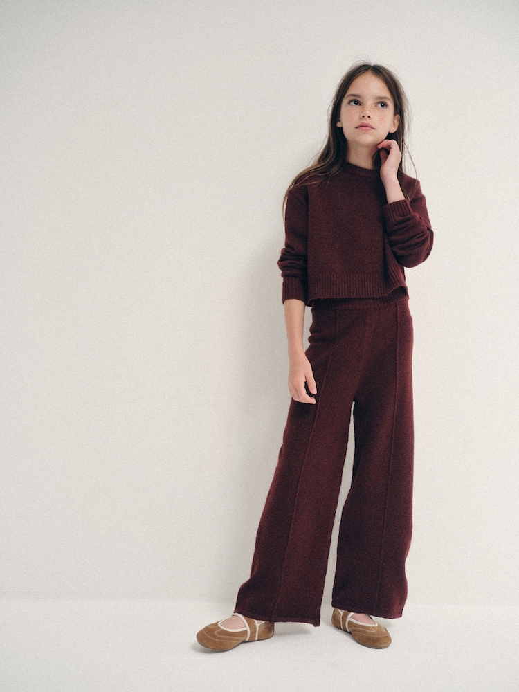 The Set Knitted Long Sleeve Top and Wide Leg Joggers Set - 圖片 1,共 11 The Set Knitted Long Sleeve Top and Wide Leg Joggers Set - 圖片 1,共 11